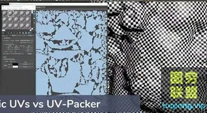 [3Ds Max插件]3Dmax自动展UV插件UV-Packer_3.00.00支持以上版本