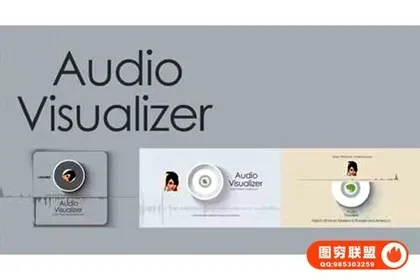 [AE/PR模板]音乐播放界面音频可视化效果动画 Audio Visualizer