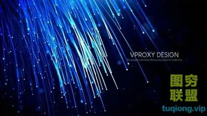[AE模板]漂亮细腻的粒子光线发射生长文字标志展示开场 Optical Light
