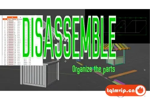 [Blender插件]三维模型拆分整理Disassembler
