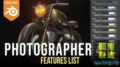 [Blender插件]摄像机真实物理灯光自动对焦工具 Photographer v