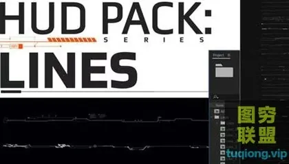 [AE模板]科技感线条动画 Hud Pack – Lines
