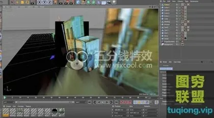 [C4D教程]C4D二维转3D化数字绘景视频教程 cmiVFX Cinema 4D 3D Pr