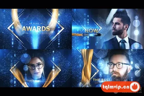 [AE模板]精美华丽粒子光斑颁奖典礼开场片头 Awards Winner