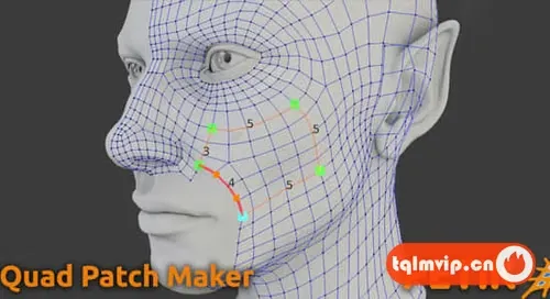 [Blender插件]快速自定义重拓扑工具 Petik v2.0.6 – Retopology Patch Maker