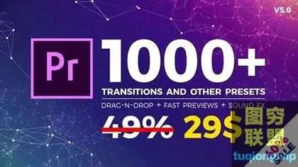 [PR模板]1000种超炫酷PR音效转场模板加强版,效果逆天!