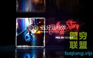 [AE模板]地面反射图片幻灯片展示片头 Endless Story Stylish