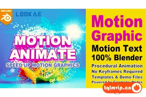 [Blender插件]MG运动图形文字动画工具 Motion Animate V0.6