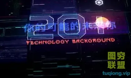 [AE模板]未来数字科技赛博朋克文字标题故障特效包装 Cyberpunk HUD
