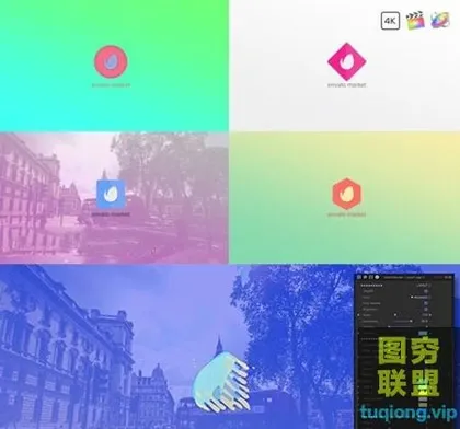 [FCPX插件]FCPX插件 MG风格液体流动LOGO标志片头预设