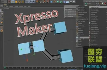 [C4D教程]C4D Xpresso 高级运用视频教程!英文