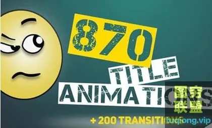 [AE模板]870组文字标题字幕动画预设 870 Title Animations