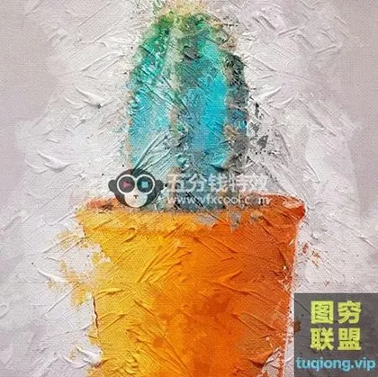 [PS插件]PS油画效果调色刀动作厚涂绘画PS动作Palette Knife Photosh