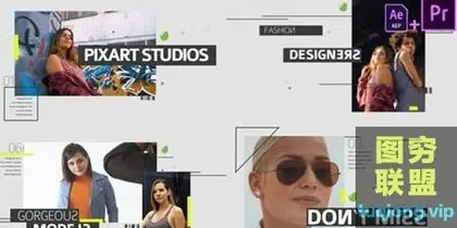 [AE/PR插件]PR预设+简洁时尚视频包装片头 Fashion Media Opene