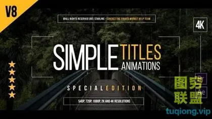 [AE模板]45种现代商务简洁文字标题动画 Gold Simple Titles