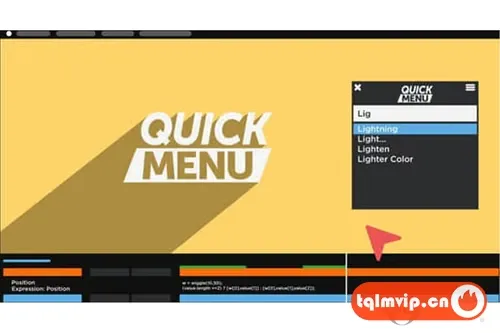 [AE脚本]特效预设快速检索查找应用工具 Quick Menu v3.1.0