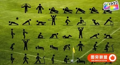 [FCPX插件]40个体育运动健身象形卡通人物动画 Animated Fitnes