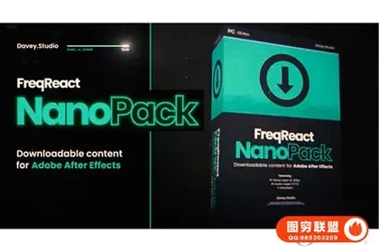 [AE模板]音频可视化图形循环视觉效果 The Nano Pack