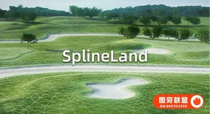 [3DS MAX插件]三维地形路面模拟制作3DS MAX插件 SplineLand V1.054