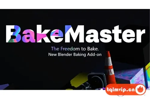 [Blender插件]快速烘焙PBR贴图材质工具 Bakemaster Full V2.5.2
