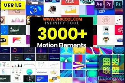 [AE/PR脚本]AE+PR脚本预设-3000组文字标题排版背景转场图形动画工具包V1.5