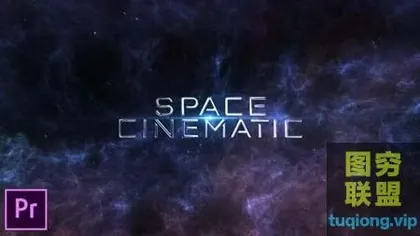 [PR预设]太空粒子星空背景文字标题影视片头 Space Cinema