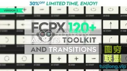 [FCPX插件]120组FCPX疯狂转场插件,24种分类120种效果!