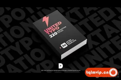 [AE模板]220个文字标题排版组合动画预设 United Typo 220 Text Animation