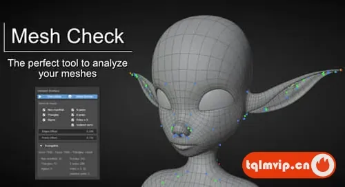 [Blender插件]检查优化模型面片工具 Mesh Check GPU Edition V0.3.0