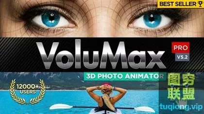 [AE模板]AE二维照片转三维动画模板3D Photo Animatorv5.2 Pro