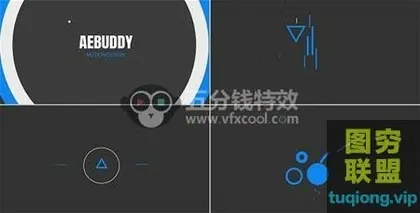 [AE模板]简单时尚的标志动画logo模板