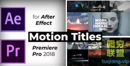 [AE模板] 时尚文字标题动画 Motion Titles!
