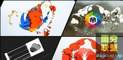 [AE模板] 手绘卡通流体烟雾Logo动画 Liquid and Smoke H