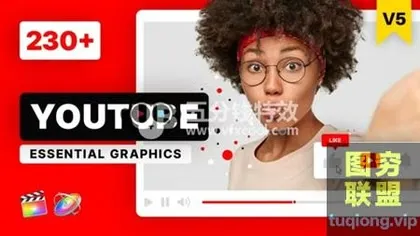 [FCPX插件]网络社交媒体图形包装字幕标题动画 YTB Essential Li