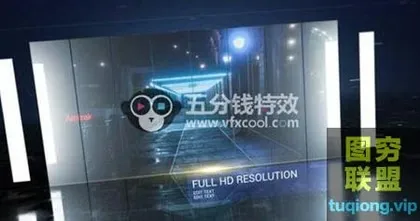 [AE模板]三维场景科技感图片介绍片头 Tech Corporate Slides