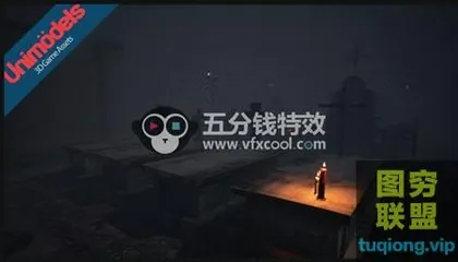 [WIN版软件]UE4场景资源包公墓废墟场景Unimodels