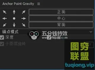 [AE脚本]多图层锚点中心点移动控制 Anchor Point Gravity v