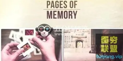 [AE模板]复古回忆照片相册片头 Slideshow – Pages of Mem
