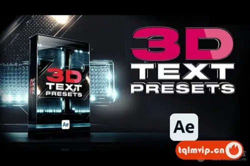 [AE模板]21组三维立体文字动画 3D Titles. Vol. 01