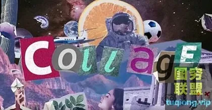 [AE脚本]2000种人物食物交通物品复古贴纸定格动画预设 Collage Pac