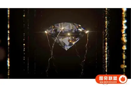 [AE模板]AE模板 钻石闪耀发光标题图文展示动画 Diamond Titles