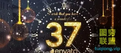 [AE模板]新年60秒倒计时模板-60秒新年倒计时时钟动画AE模板