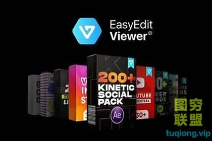 [AE脚本]时尚创意文字标题排版设计宣传海报封面动画 Kinetic Social