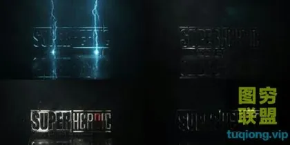[AE模板] 闪电三维文字Logo动画 Lightning Strik