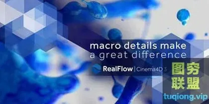 [C4D插件]C4D流体模拟插件 NextLimit RealFlow C4D 3.2.1.0
