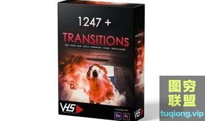 [PR插件]PR插件1247种vhs无缝过渡转场效果VHS Studio