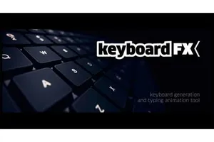 [AE脚本]实体键盘操作界面输入打字动画 keyboardFX v1.1