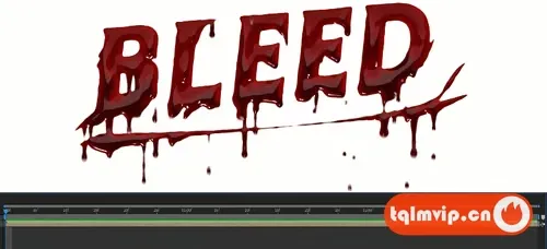 [AE脚本]文字标题滴血流血电影特效 Bleed! v1.6.0+使用教程