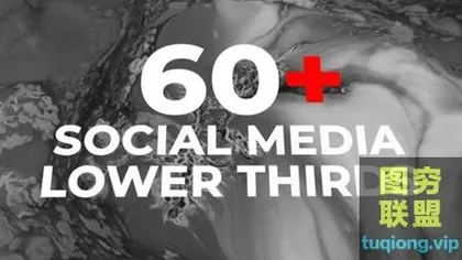 [AE模板]AE模板60组社交媒体标题字幕条模板 Social Media Lower Th