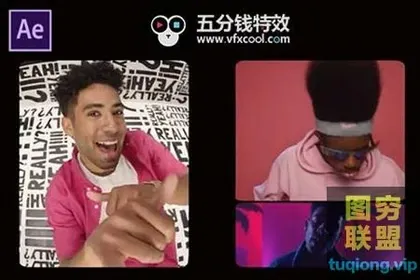 [AE模板]30种多风格分屏边框遮罩8K通道图片素材 Split Screen Film M